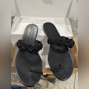 Jenni Kayne Black Braided Sandals